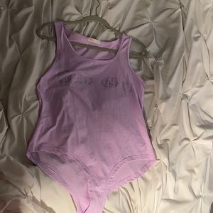 Diamond “Bad Grl” Lavender Bodysuit